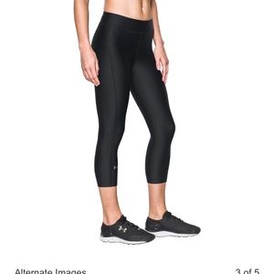Under Armour Black Heat Gear Workout Capri